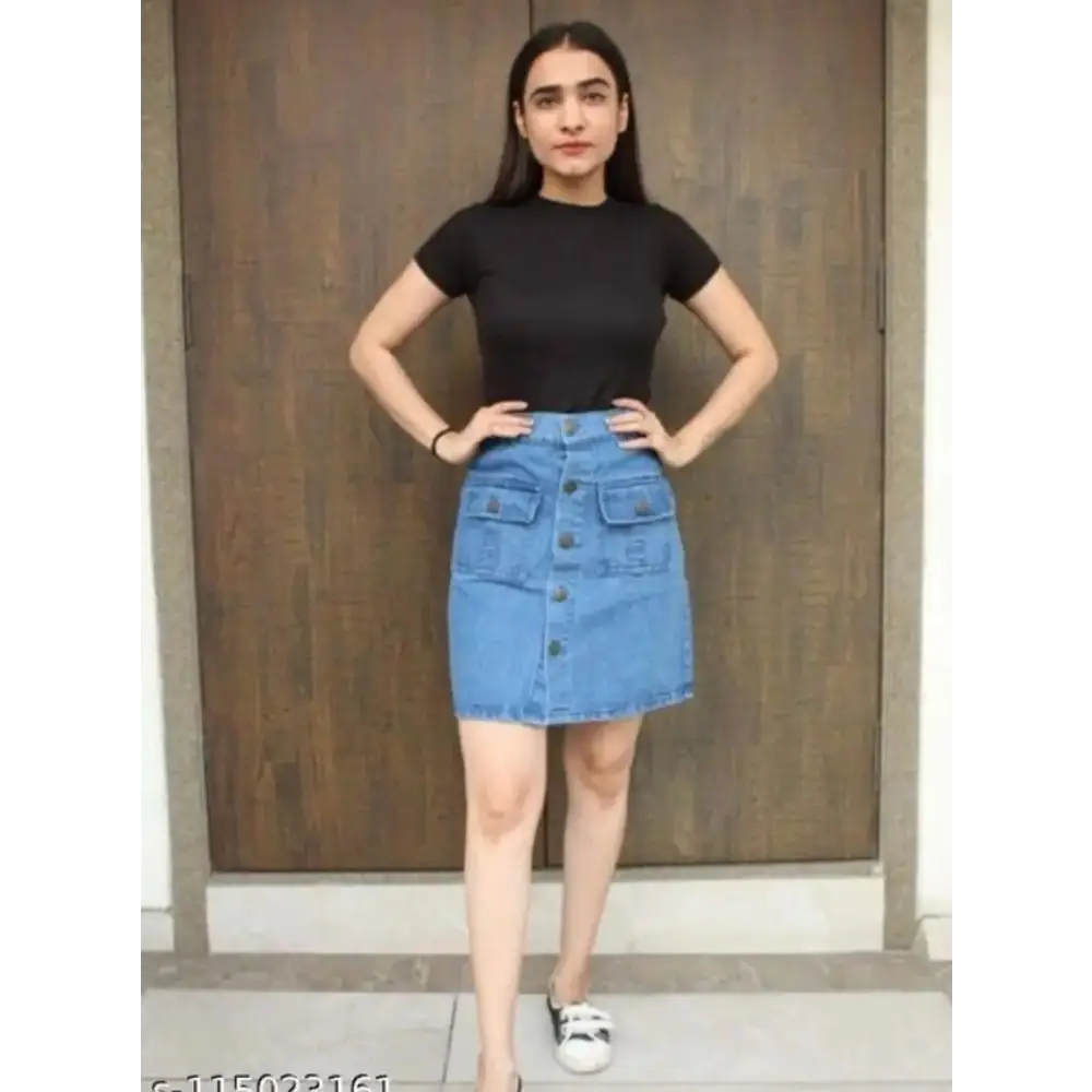 Trendy Latest Women Western Blue Denim Fancy Skirts/Shorts For Girls denim skirt fashionable Trendy Latest Women Western Blue Denim Fancy Skirts/Shorts For Girls denim skirt fashionable