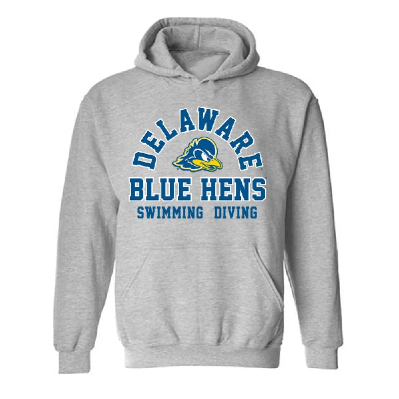 Delaware - NCAA Women's Swimming & Diving : Brenna Ross - Hooded Sweatshirt Hoodie with Elastic Waist Stretchable Comfortable Delaware - NCAA Women's Swimming & Diving : Brenna Ross - Hooded Sweatshirt Hoodie with Elastic Waist Stretchable Comfortable