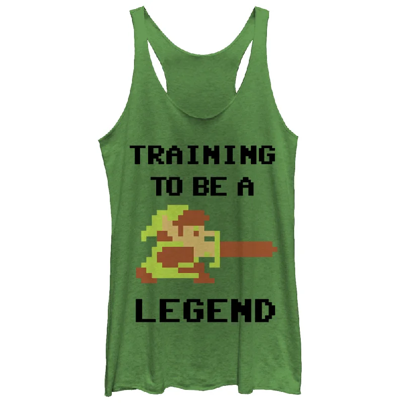 Women's Nintendo Legend of Zelda Link Training Racerback Tank Top cropped tank top