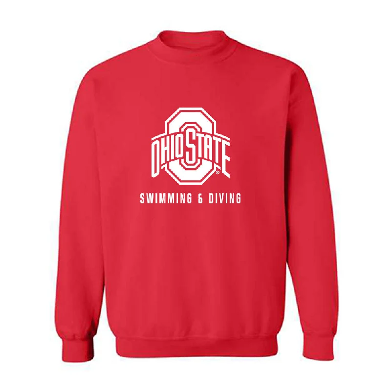 Ohio State - NCAA Women's Swimming & Diving : Mia Rankin - Crewneck Sweatshirt Hoodie with Hem Frayed Vintage Worn Ohio State - NCAA Women's Swimming & Diving : Mia Rankin - Crewneck Sweatshirt Hoodie with Hem Frayed Vintage Worn
