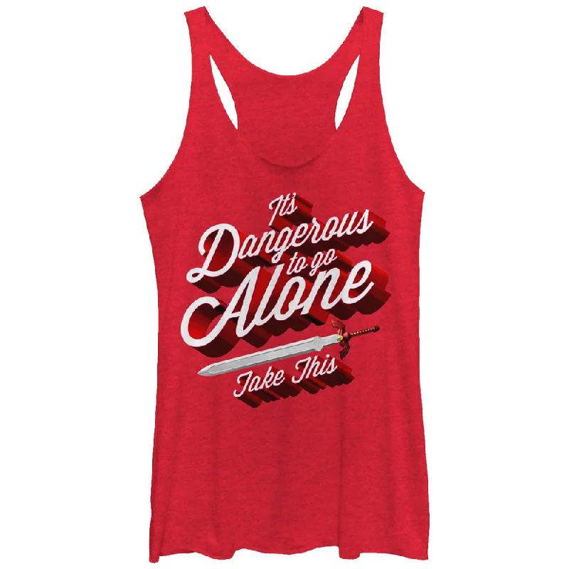 Women's Nintendo Legend of Zelda Take This Sword Racerback Tank Top off shoulder tank Women's Nintendo Legend of Zelda Take This Sword Racerback Tank Top off shoulder tank