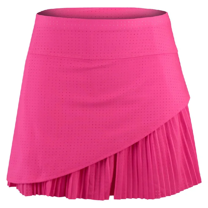 Lucky In Love Women's Essentials Long Swift Pleated Skirt - Shocking Pink silk skirt lustrous Lucky In Love Women's Essentials Long Swift Pleated Skirt - Shocking Pink silk skirt lustrous