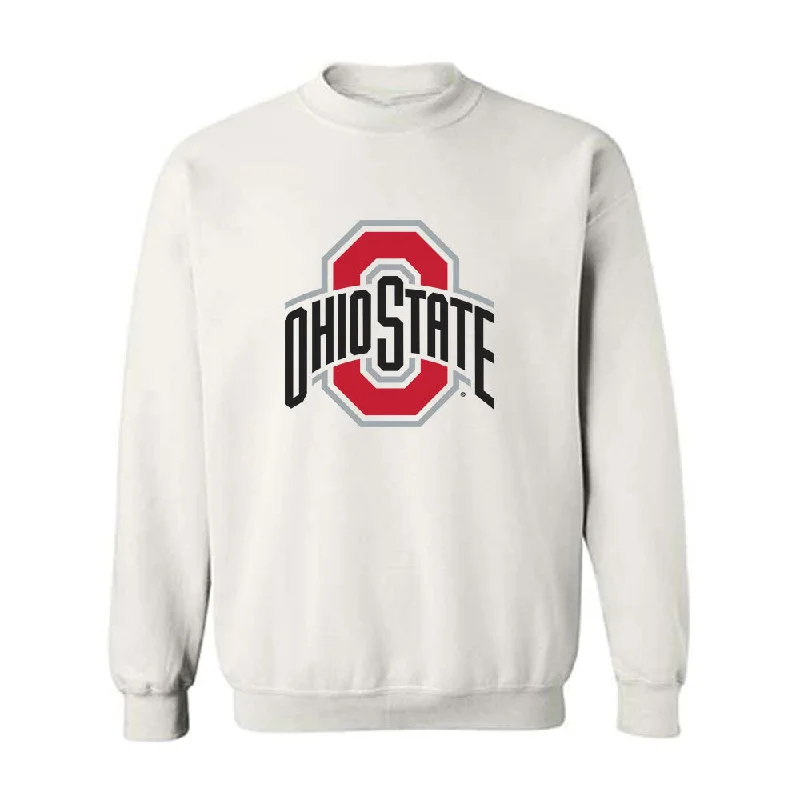 Ohio State - NCAA Women's Swimming & Diving : Reese Dehen - Crewneck Sweatshirt Hoodie with Hem Patch Decorative Personalized Ohio State - NCAA Women's Swimming & Diving : Reese Dehen - Crewneck Sweatshirt Hoodie with Hem Patch Decorative Personalized