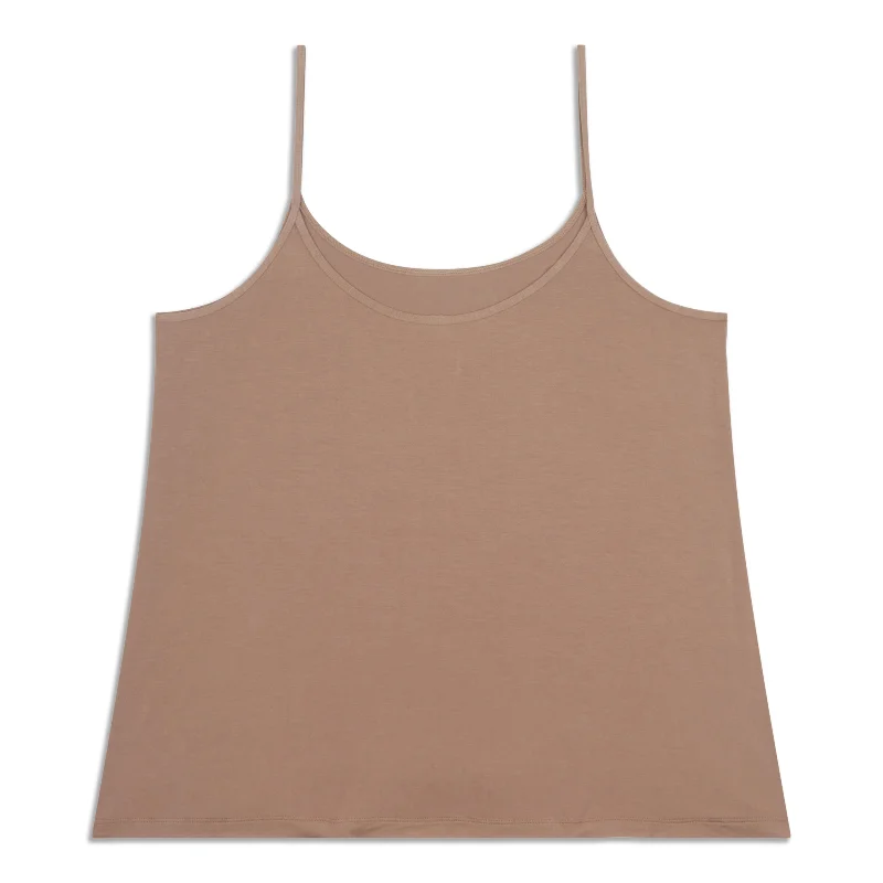 Silk-Blend Spaghetti Strap Tank Top - Resale lightweight tank top