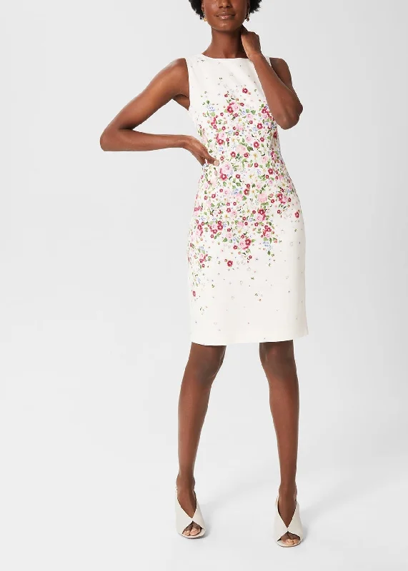 Fiona Dress 0122/5181/9111l01 Ivory-Multi Tunics Canvas sturdy