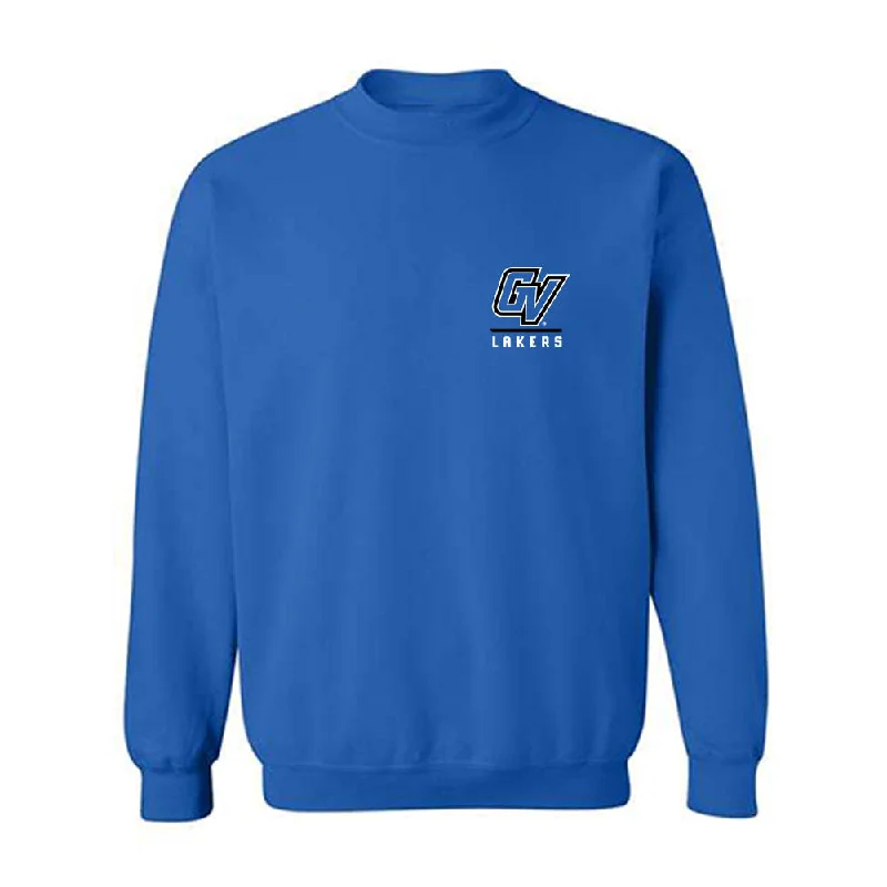 Grand Valley - NCAA Women's Swimming & Diving : Linda Frick - Crewneck Sweatshirt Hoodie with Metallic Shiny Futuristic Grand Valley - NCAA Women's Swimming & Diving : Linda Frick - Crewneck Sweatshirt Hoodie with Metallic Shiny Futuristic