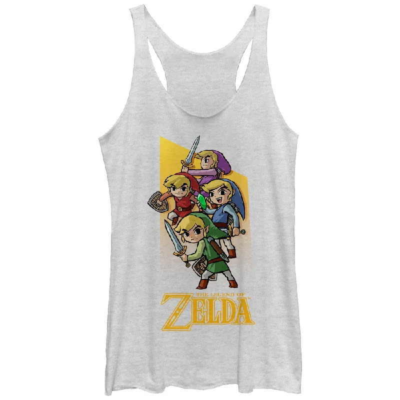 Women's Nintendo Legend of Zelda Four Sword Link Racerback Tank Top open back tank