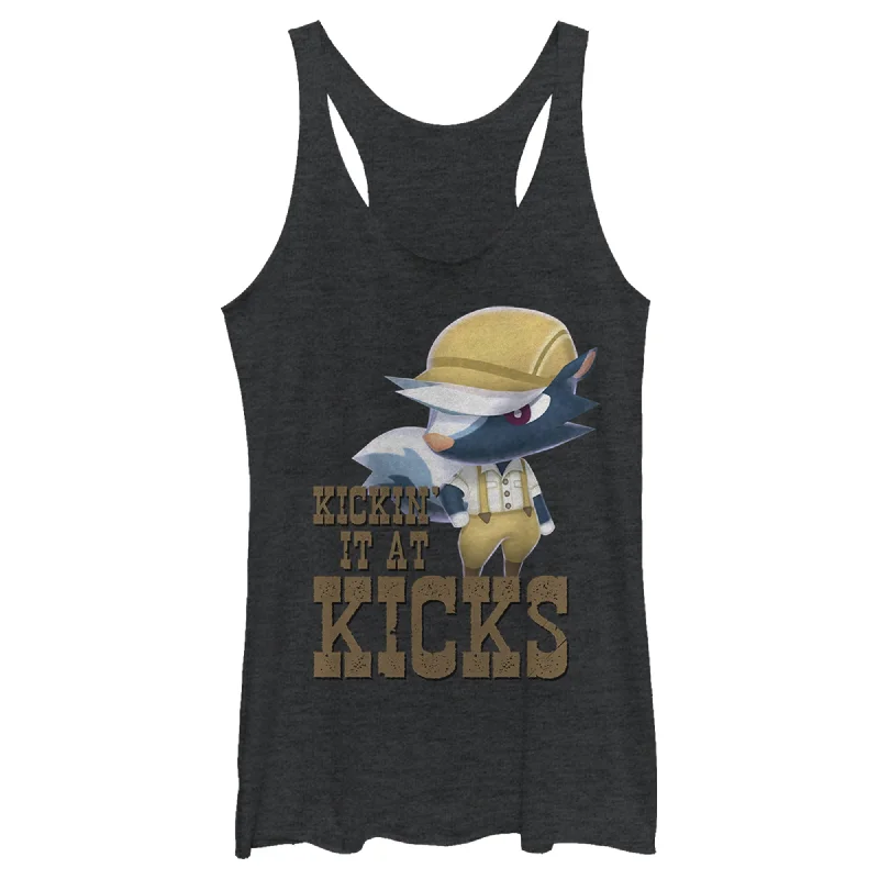 Women's Nintendo Animal Crossing Kicks Racerback Tank Top long tank top