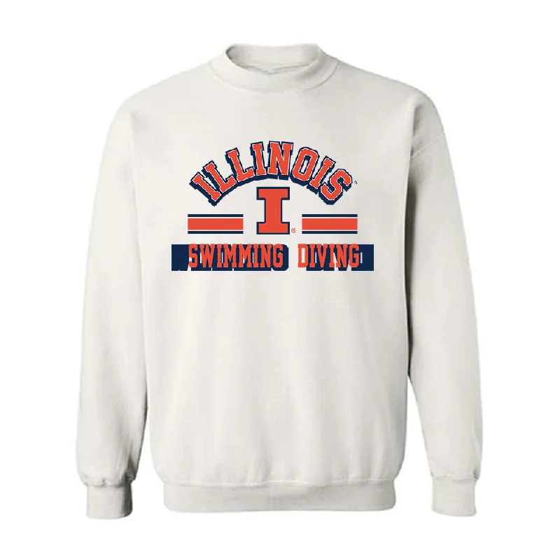 Illinois - NCAA Women's Swimming & Diving : Alexis Wendel - Classic Shersey Crewneck Sweatshirt Hoodie with Typography Text Message Illinois - NCAA Women's Swimming & Diving : Alexis Wendel - Classic Shersey Crewneck Sweatshirt Hoodie with Typography Text Message