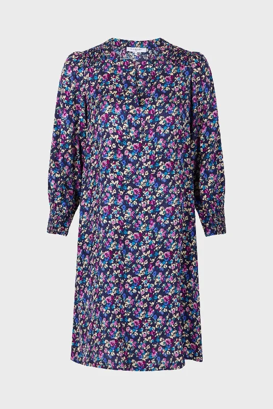 Dress Salya Dar29a172 Navy Tunics Denim casual