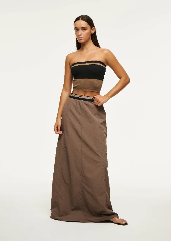 AVANT SKIRT IN FOSSIL leather skirt modern