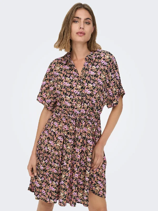Γυναικείο φόρεμα ONLLILA S/S SHORT TIE DRESS 15285752 | 15285752 Tunics Prom sequined Γυναικείο φόρεμα ONLLILA S/S SHORT TIE DRESS 15285752 | 15285752 Tunics Prom sequined
