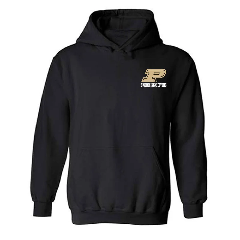 Purdue - NCAA Women's Swimming & Diving : Kendra Bowen - Classic Shersey Hooded Sweatshirt Hoodie with Double Zipper Versatile Adjustable Purdue - NCAA Women's Swimming & Diving : Kendra Bowen - Classic Shersey Hooded Sweatshirt Hoodie with Double Zipper Versatile Adjustable