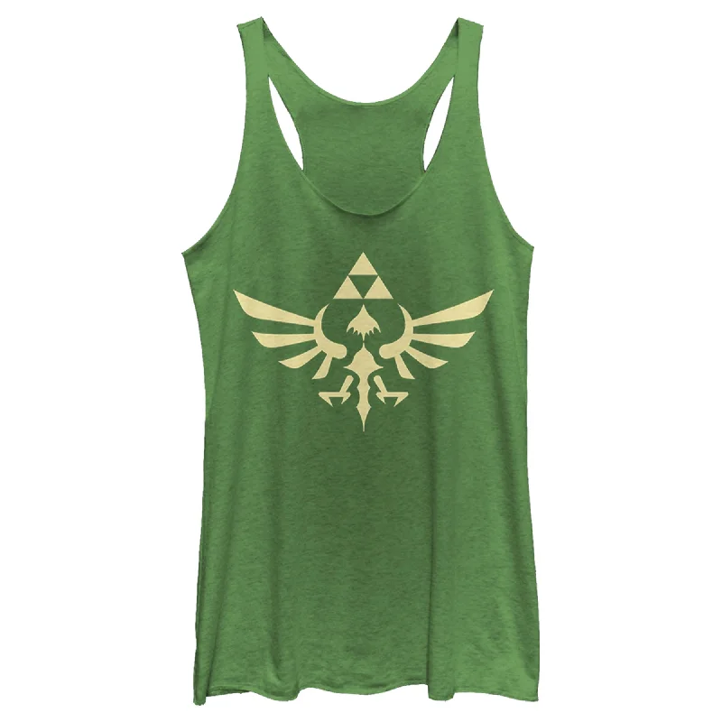 Women's Nintendo Triforce Racerback Tank Top black tank top