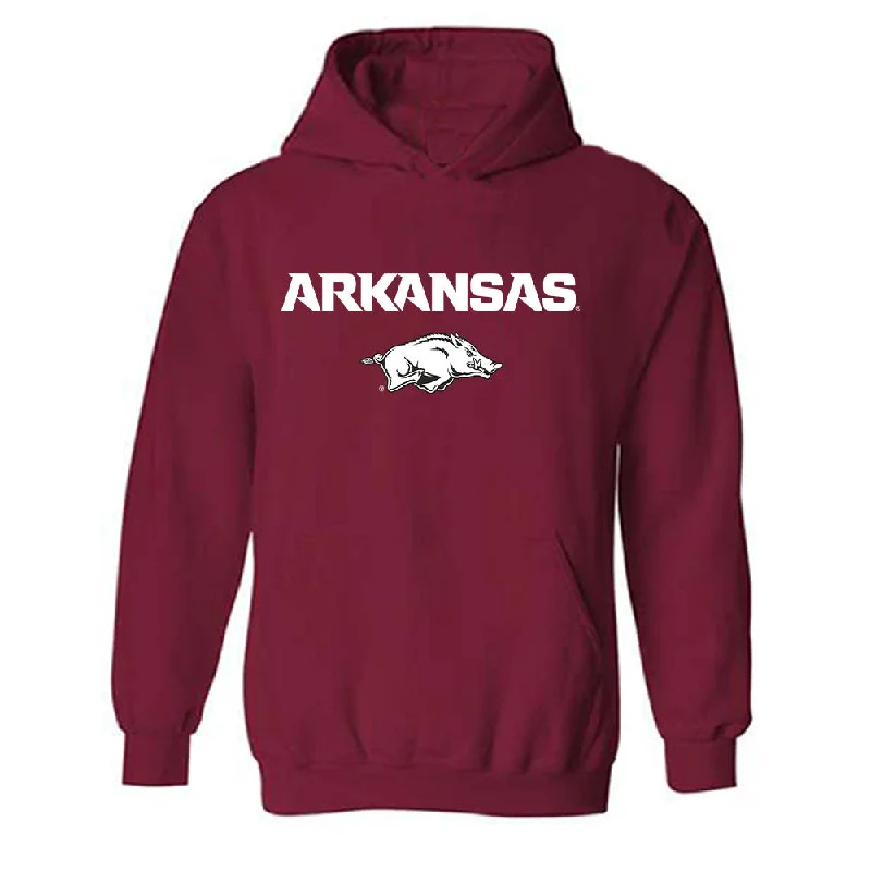 Arkansas - NCAA Women's Swimming & Diving : Claire Rumzie - Classic Shersey Hooded Sweatshirt Hoodie with V-Neck Classic Versatile Arkansas - NCAA Women's Swimming & Diving : Claire Rumzie - Classic Shersey Hooded Sweatshirt Hoodie with V-Neck Classic Versatile