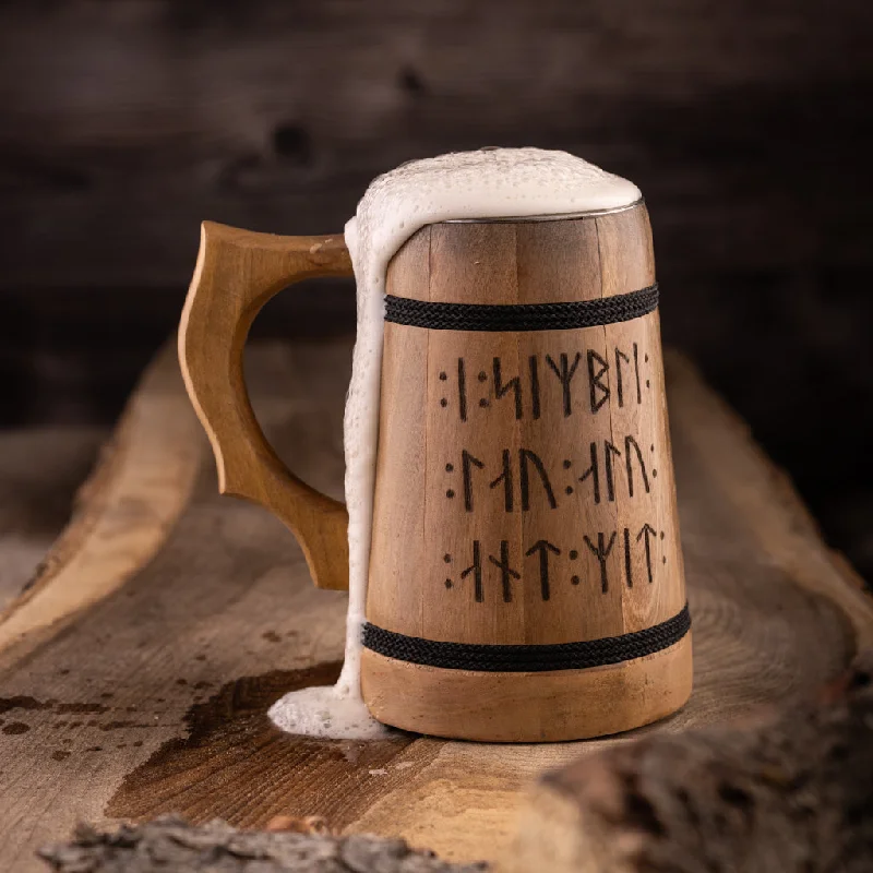 Tankard, Runes, Wood flirty tank top