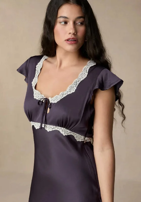 Dress Ramia Aubergine Tunics Luxurious high-end