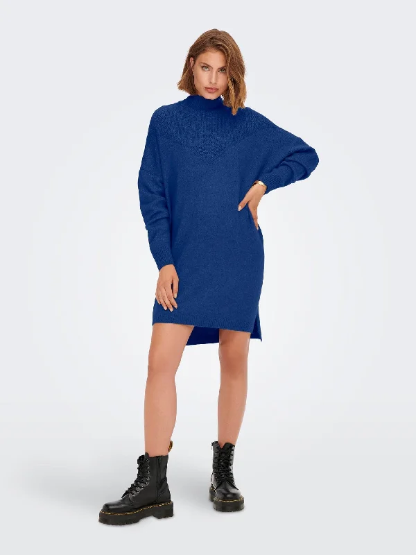 Γυναικείο φόρεμα πλεκτό ONLSILLY L/S HIGHNECK DRESS 15273713 | 15273713 Tunics Summer linen Γυναικείο φόρεμα πλεκτό ONLSILLY L/S HIGHNECK DRESS 15273713 | 15273713 Tunics Summer linen