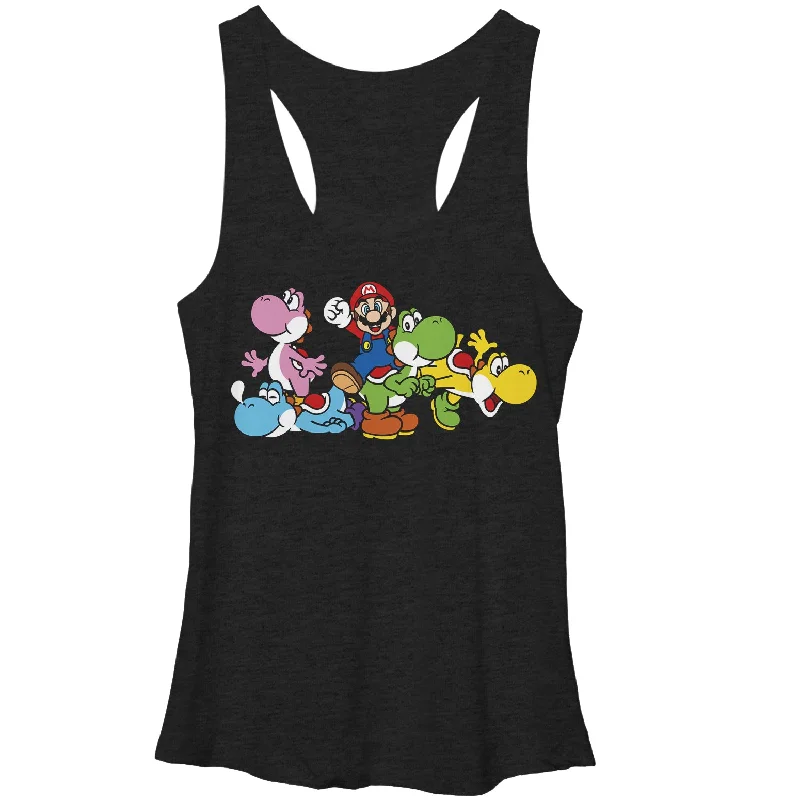 Women's Nintendo Yoshi in Many Colors Racerback Tank Top chic tank top