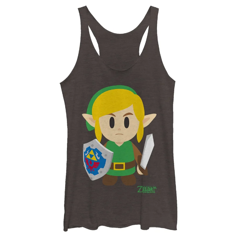 Women's Nintendo Legend of Zelda Link's Awakening Avatar Racerback Tank Top peach tank top Women's Nintendo Legend of Zelda Link's Awakening Avatar Racerback Tank Top peach tank top