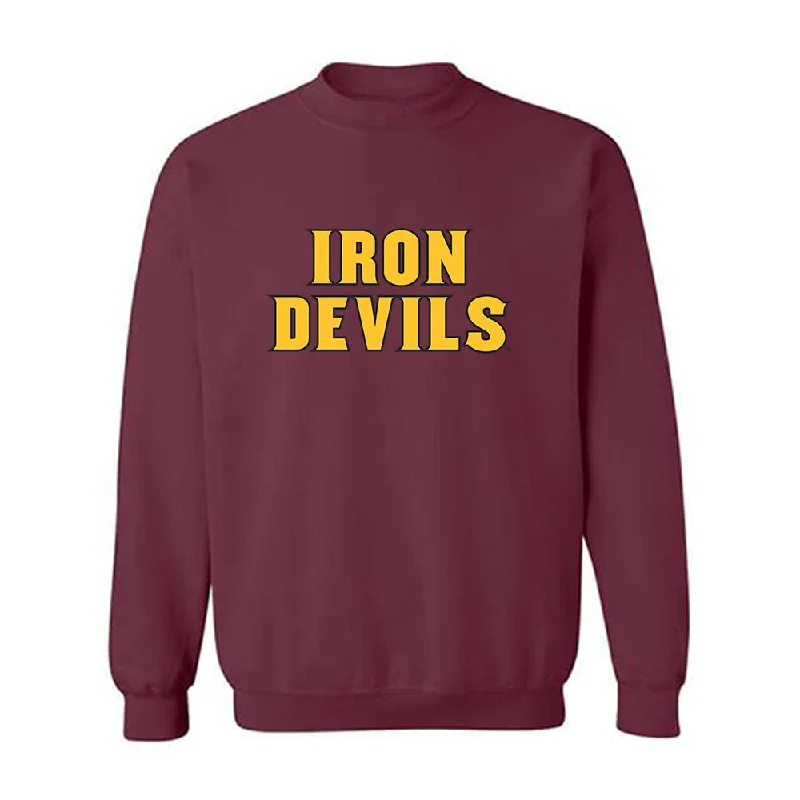Arizona State - NCAA Women's Swimming & Diving : Erin Milligan - Replica Shersey Crewneck Sweatshirt Hoodie with Pocket Utility Practical Arizona State - NCAA Women's Swimming & Diving : Erin Milligan - Replica Shersey Crewneck Sweatshirt Hoodie with Pocket Utility Practical