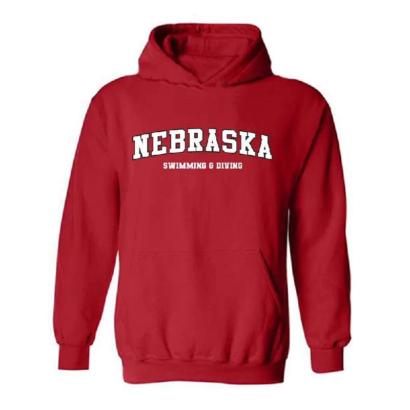 Nebraska - NCAA Women's Swimming & Diving : Madison Lloyd - Hooded Sweatshirt Hoodie with Snap Buttons Easy Quick Nebraska - NCAA Women's Swimming & Diving : Madison Lloyd - Hooded Sweatshirt Hoodie with Snap Buttons Easy Quick