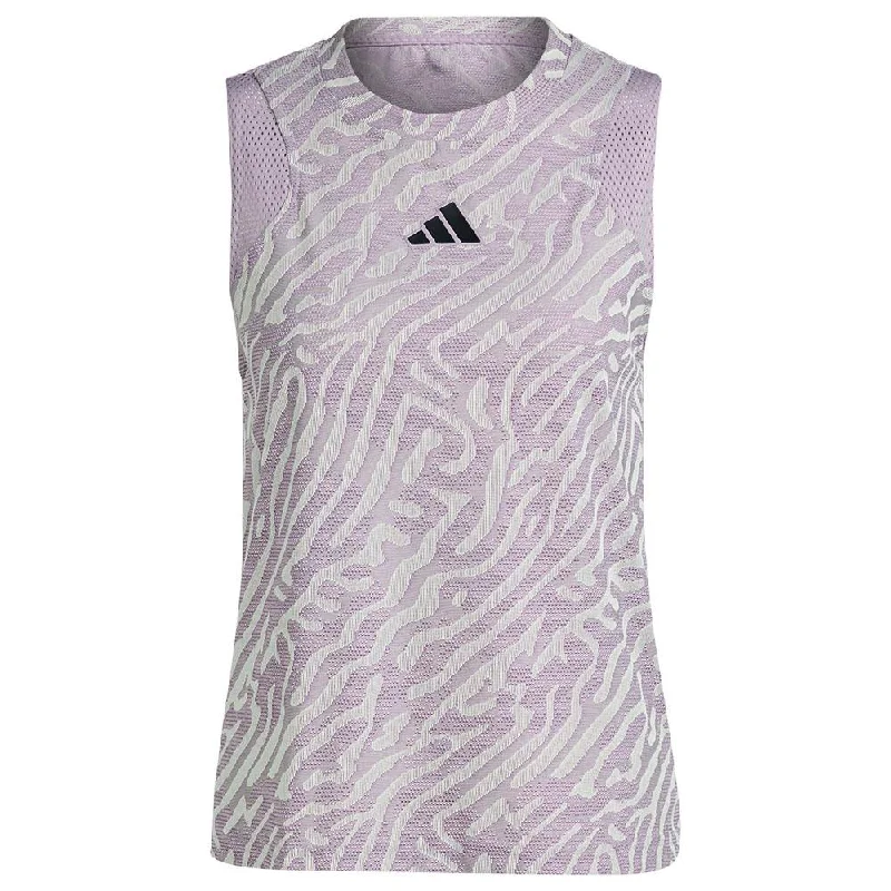 adidas Women's Pro Match Tank - Fig grey tank top