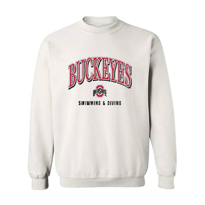 Ohio State - NCAA Women's Swimming & Diving : Reese Dehen - Crewneck Sweatshirt Hoodie with Print Artistic Unique Ohio State - NCAA Women's Swimming & Diving : Reese Dehen - Crewneck Sweatshirt Hoodie with Print Artistic Unique