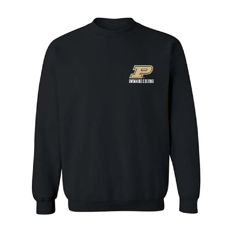 Purdue - NCAA Women's Swimming & Diving : Abby Harter - Classic Shersey Crewneck Sweatshirt Hoodie with Snap Buttons Easy Quick Purdue - NCAA Women's Swimming & Diving : Abby Harter - Classic Shersey Crewneck Sweatshirt Hoodie with Snap Buttons Easy Quick
