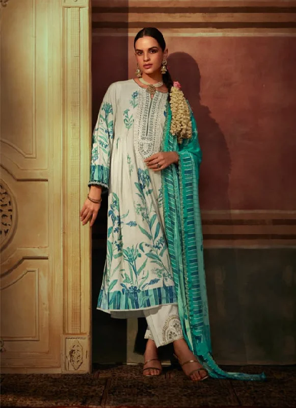 Pure Muslin Off-White Unstitched Suit Dress Material with Embroidery Tunics Favorite customer Pure Muslin Off-White Unstitched Suit Dress Material with Embroidery Tunics Favorite customer