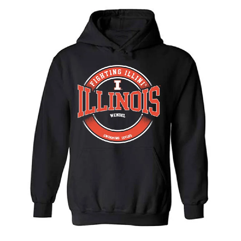 Illinois - NCAA Women's Swimming & Diving : Alexis Wendel - Classic Fashion Shersey Hooded Sweatshirt Hoodie with Thumb Holes Functional Cozy Illinois - NCAA Women's Swimming & Diving : Alexis Wendel - Classic Fashion Shersey Hooded Sweatshirt Hoodie with Thumb Holes Functional Cozy