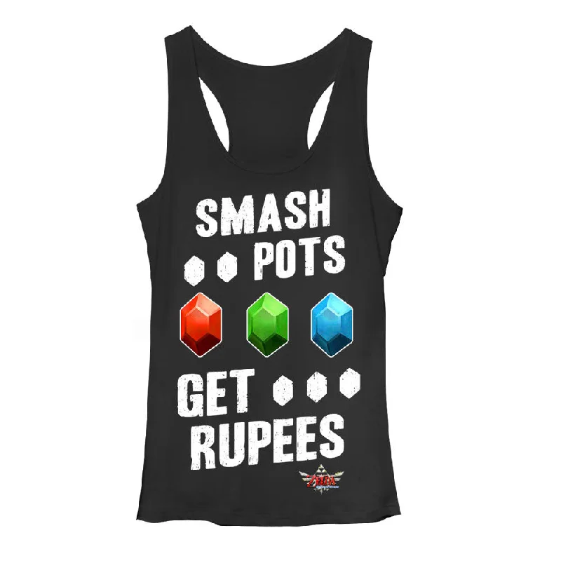 Women's Nintendo Legend of Zelda Get Rupees Racerback Tank Top cozy tank top
