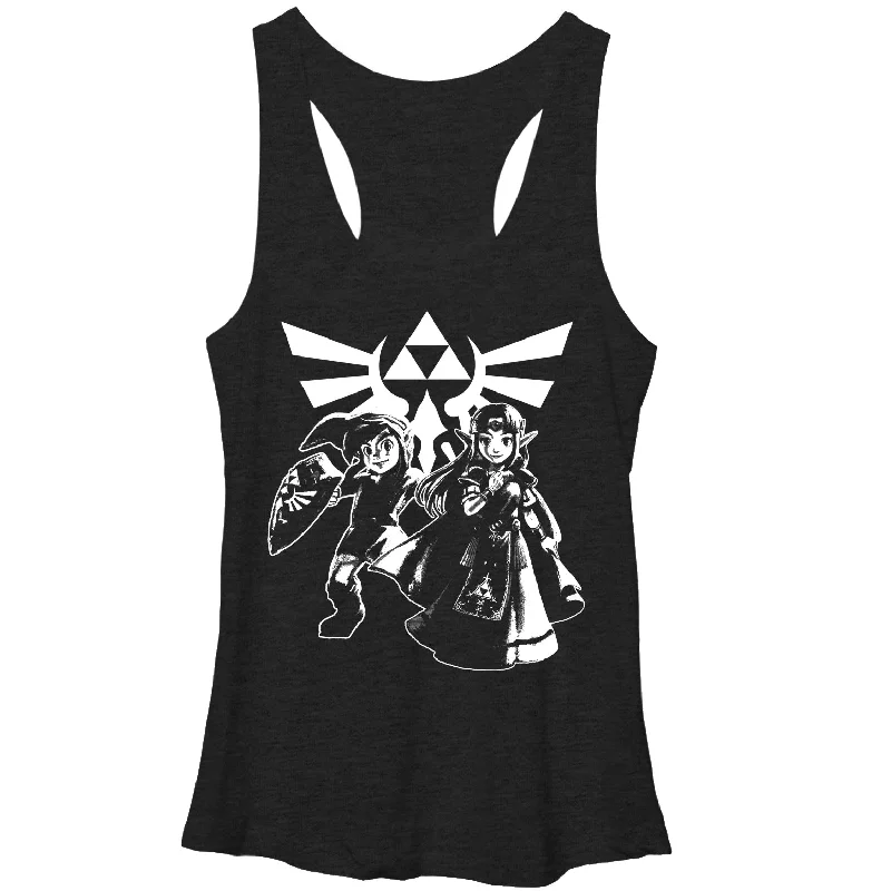 Women's Nintendo Legend of Zelda Triforce Link Racerback Tank Top flirty tank top