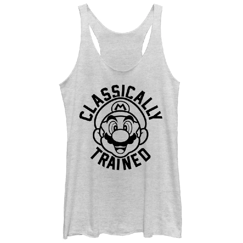 Women's Nintendo Mario Classically Trained Racerback Tank Top seamless tank top