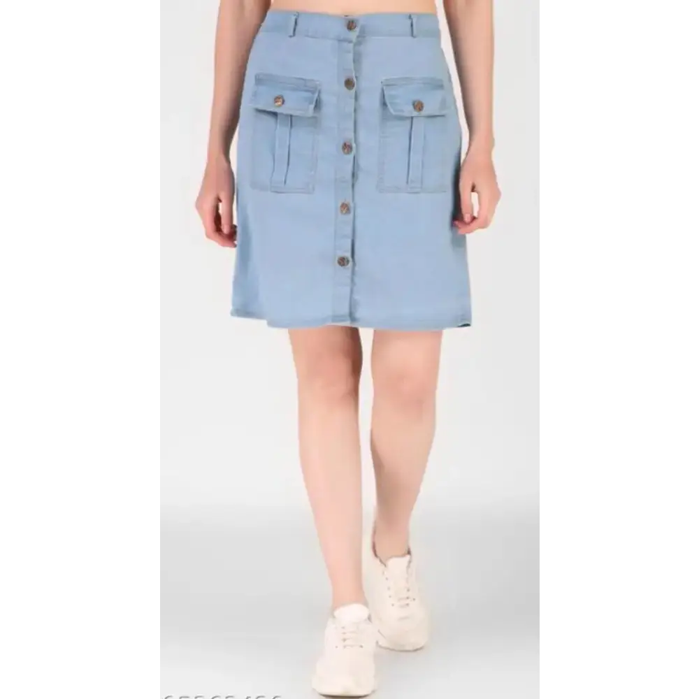 Trendy Latest Women Fancy Blue Denim Modern Skirts/Shorts For Girls chiffon skirt lightweight Trendy Latest Women Fancy Blue Denim Modern Skirts/Shorts For Girls chiffon skirt lightweight