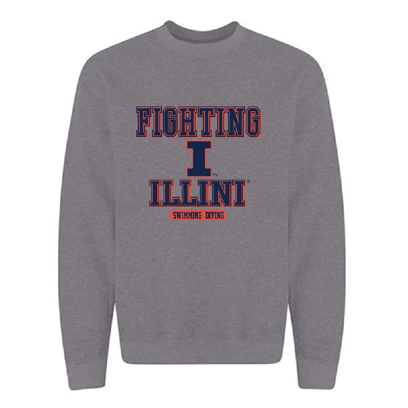 Illinois - NCAA Women's Swimming & Diving : Alexis Wendel - Classic Shersey Crewneck Sweatshirt Hoodie with Drawcord Adjustable Secure Illinois - NCAA Women's Swimming & Diving : Alexis Wendel - Classic Shersey Crewneck Sweatshirt Hoodie with Drawcord Adjustable Secure