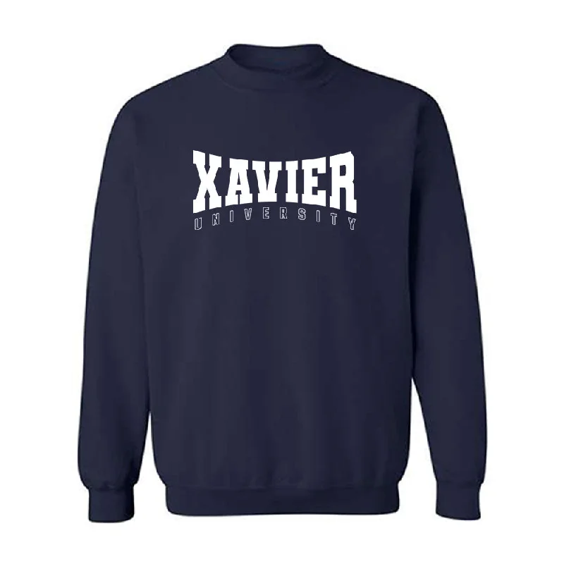Xavier - NCAA Women's Swimming & Diving : Blessing Nwaozuzu - Crewneck Sweatshirt Classic Shersey Hoodie with Hem Ribbing Snug Secure Xavier - NCAA Women's Swimming & Diving : Blessing Nwaozuzu - Crewneck Sweatshirt Classic Shersey Hoodie with Hem Ribbing Snug Secure