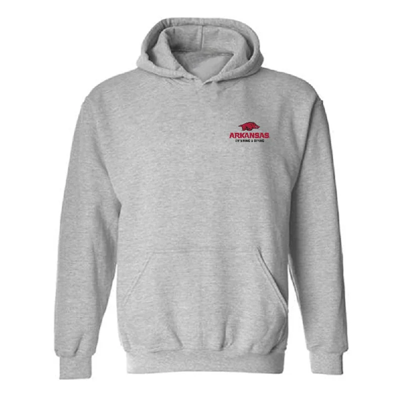 Arkansas - NCAA Women's Swimming & Diving : Isabella Cothern - Hooded Sweatshirt Hoodie with Back Slit Movement Comfort Arkansas - NCAA Women's Swimming & Diving : Isabella Cothern - Hooded Sweatshirt Hoodie with Back Slit Movement Comfort