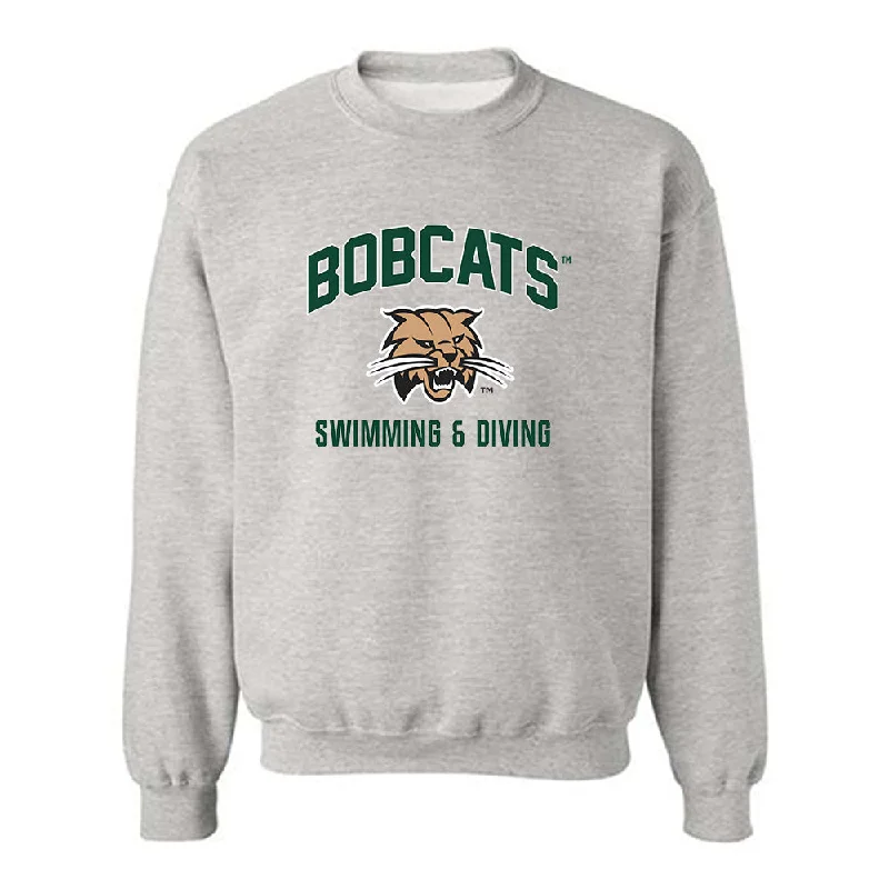 Ohio - NCAA Women's Swimming & Diving : Ashley Sallows - Sports Shersey Crewneck Sweatshirt Hoodie with Stripes Bold Sporty Ohio - NCAA Women's Swimming & Diving : Ashley Sallows - Sports Shersey Crewneck Sweatshirt Hoodie with Stripes Bold Sporty