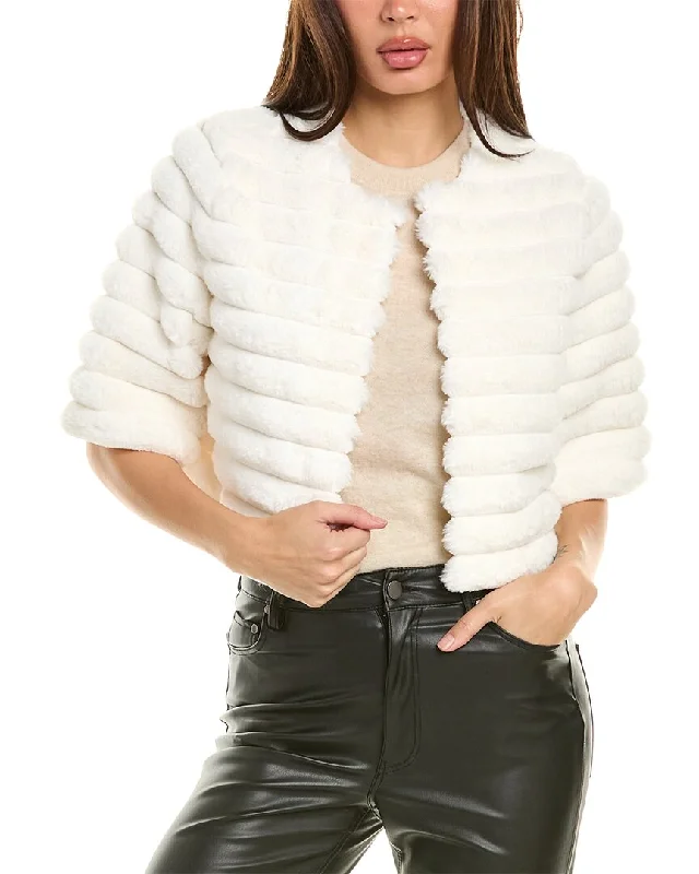 Stella + Lorenzo Cropped Jacket Satin Jacket Silk Jacket Chiffon Jacket