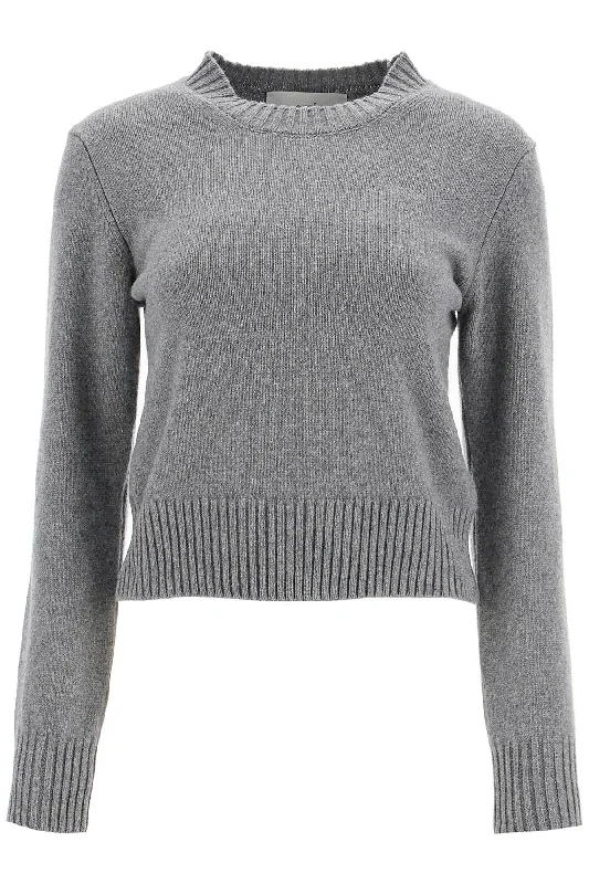 'cashmere And Wool Pullover  - Grey Thick Cable Knit