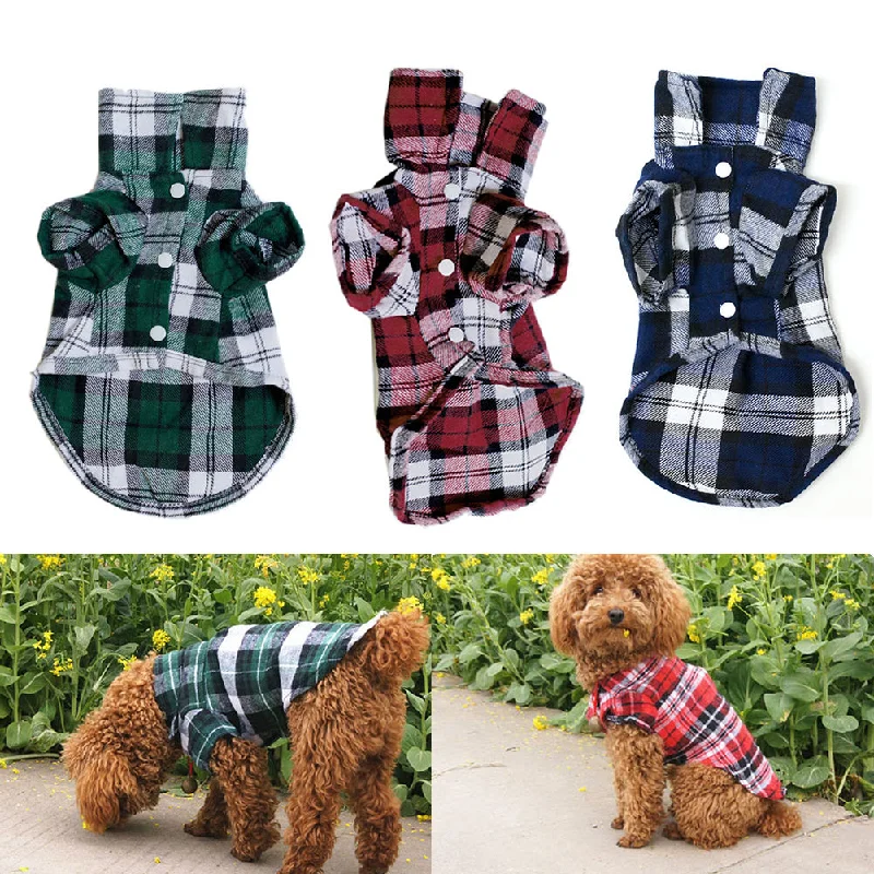 Maxbell Maxbell Pet Dog Green Plaid Pattern T-Shirt Lapel Coat Jacket Clothes Apparel Tops-M Satin Fabric Silk Fabric Chiffon Fabric Maxbell Maxbell Pet Dog Green Plaid Pattern T-Shirt Lapel Coat Jacket Clothes Apparel Tops-M Satin Fabric Silk Fabric Chiffon Fabric