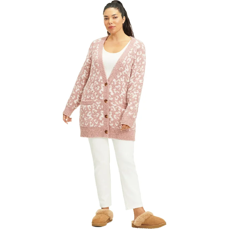 Women's UGG Joselyn Cardigan Cliff Leopard Stretchy Elastic Breathable