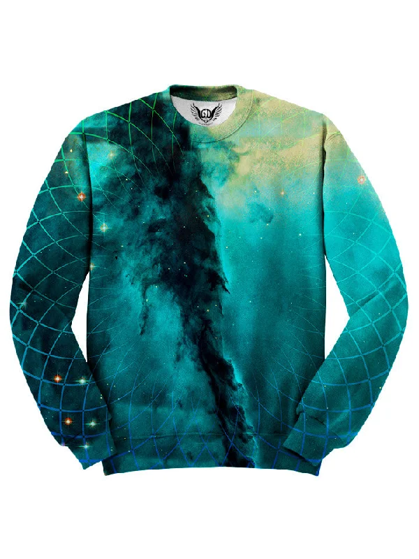 Geometric Cloud Cluster Sweater Toggled Drawstring Belted