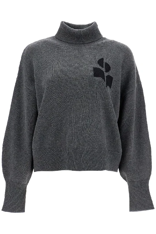 "boxy Nash Cotton And Wool Pullover  - Grey V-Neck Stylish Pullover