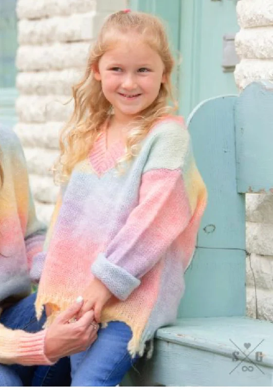 SG Sherbert Fringe Sweater Terry Terry Cloth Terry Knit
