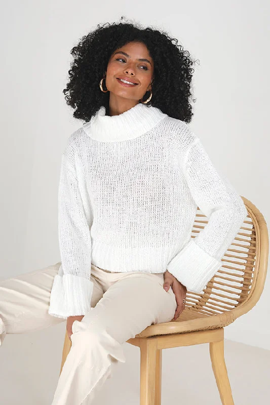 ROLL NECK JUMPER WITH SIDE SPLIT DETAIL Handmade Hand-knitted Hand-woven