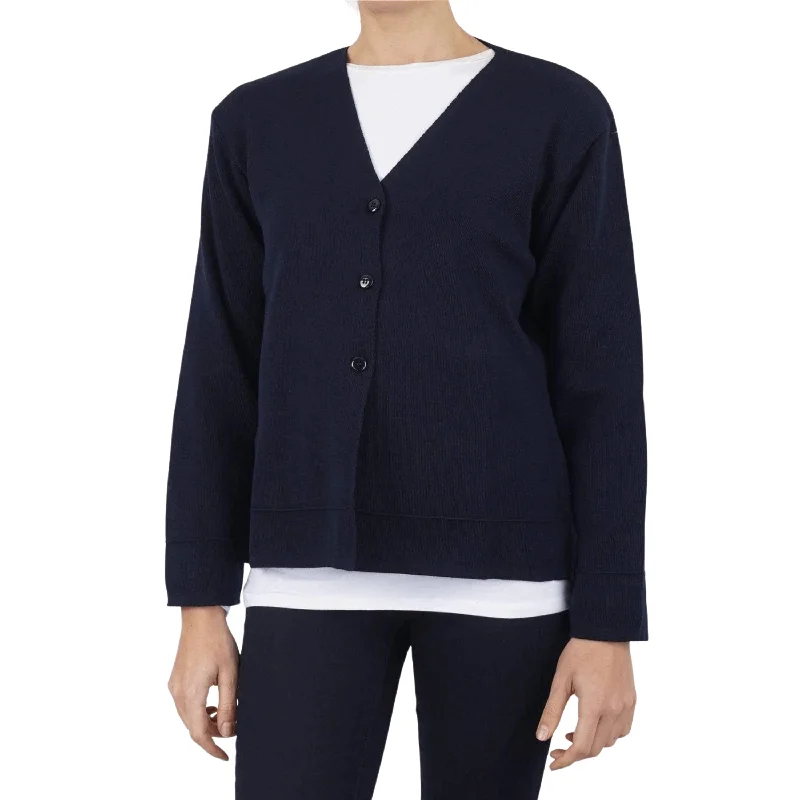Balmoral Women V-Neck Wool Blend Cardigan in 2 Colours Satin Fabric Silk Fabric Chiffon Fabric
