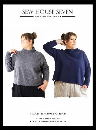 Toaster Sweaters Curvy Fit Sewing Pattern --- Sew House Seven Open Front Closed Front Wrap Front