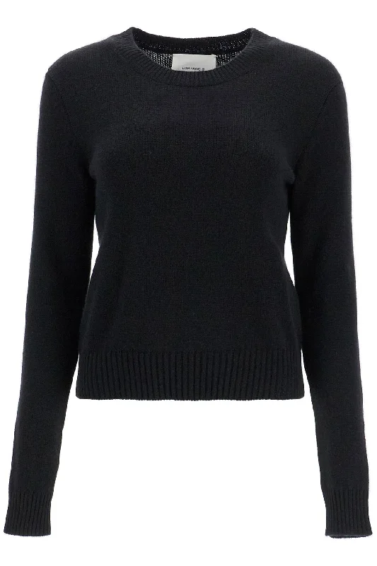 Cashmere Mable Pullover  - Black Faux Fur Trim